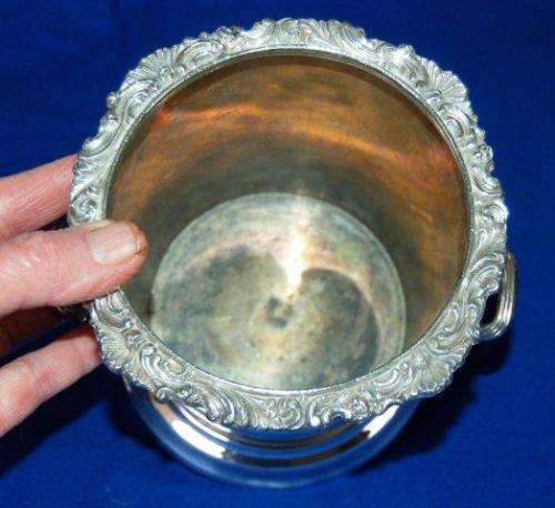 Silver Plated Wine Cooler and Ice Bucket - As per pictures. See description for all details.