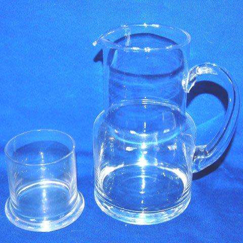 Bedside Water Carafe with Nesting Glass - 500ml