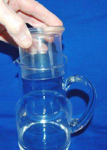 Bedside Water Carafe with Nesting Glass - 500ml