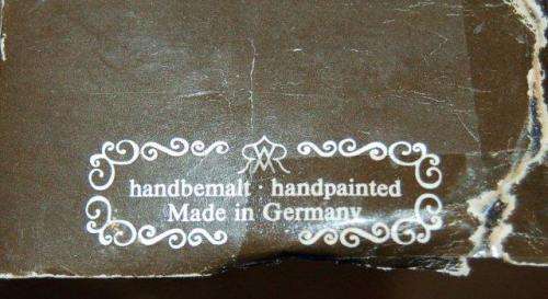 Miniature German Porcelain Hand Painted Tea Set - As per pictures.