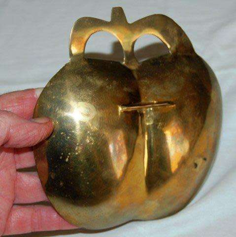 Brass Cloisonne Apple Shaped Dish - 150mm X 150mm