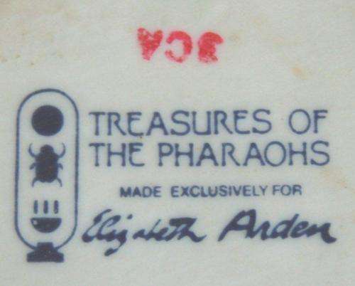 Vintage Elizabeth Arden "Treasures of the Pharaohs" width 140mm Height 80mm