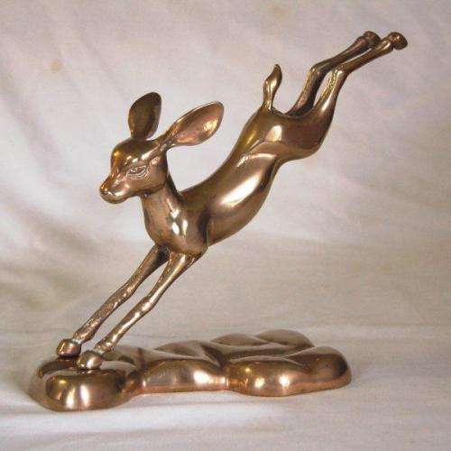 Brass Frolicking Bambi - Height 170mm