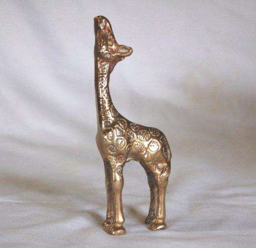 Magnificent Brass Giraffe & Baby - Height 220mm