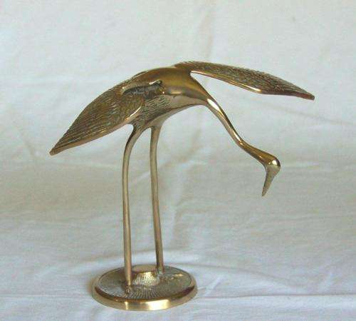 Pair of Quality Brass Storks - Height 300mm