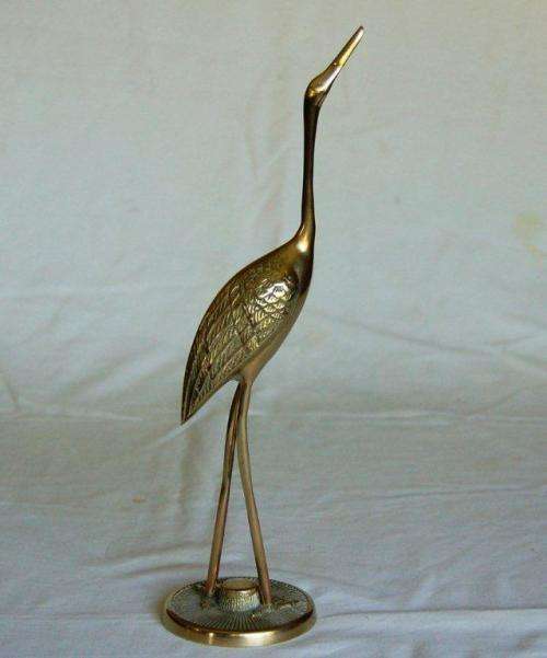 Pair of Quality Brass Storks - Height 300mm