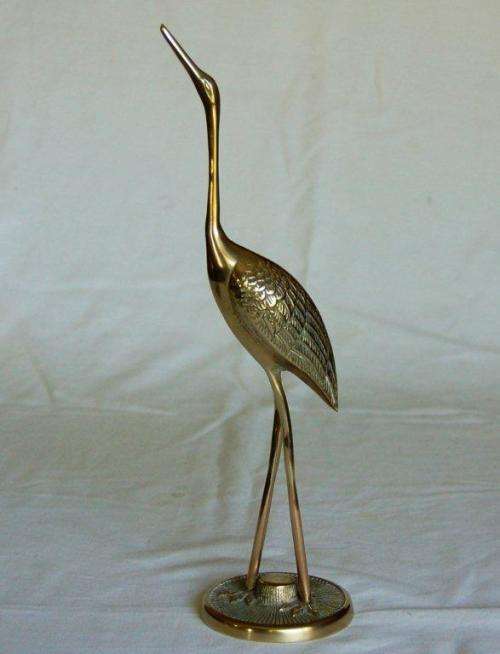 Pair of Quality Brass Storks - Height 300mm