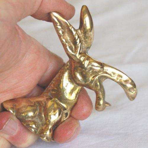 Novelty Solid Brass Donkey/Mule Bottle Opener - Height 140mm