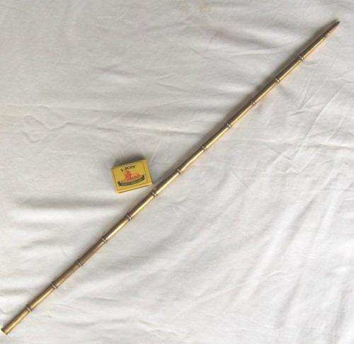 Rare WW2 .303 Trench Art Swagger Stick / Pointer - 13  Rifle shells used - Length 660mm - See pics