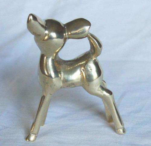 Lovely Quality Brass Bambi - Height 95mm
