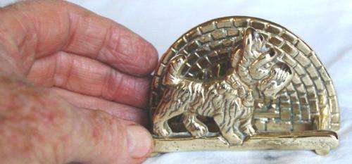 Beautiful Scottie Dog Napkin/Card Holder - Lenght 87mm Height 56mm
