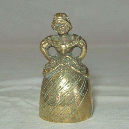 Rare Brass Lady Bell - Height 85mm