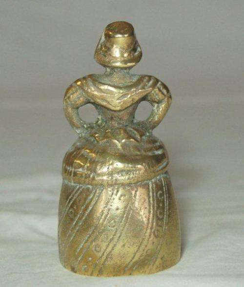 Rare Brass Lady Bell - Height 85mm