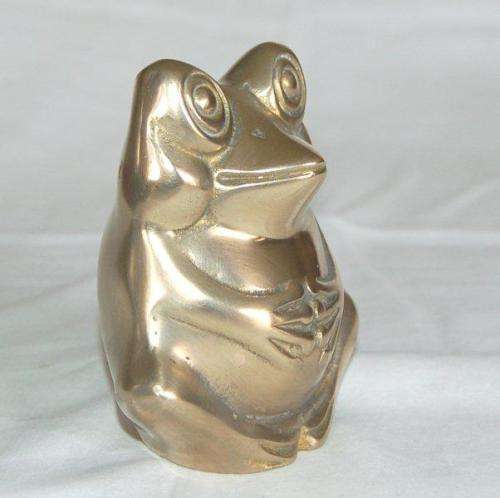 Brass Frog - Height 100mm