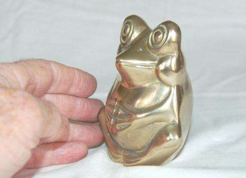 Brass Frog - Height 100mm