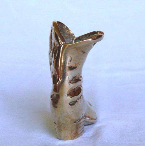 Quality Brass Cowboy Boot - Height 98mm