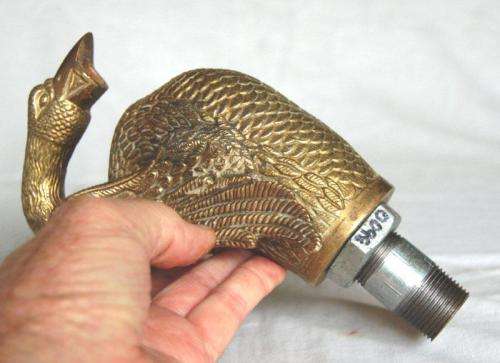 Rare Vintage Solid Brass Swan Pond Spitter (Fountain Head)  - Read Description and see all pictures.