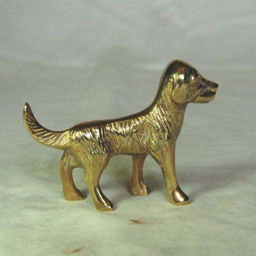 Solid Brass Hound Type Dog - Length 90mm