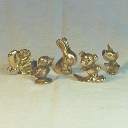 5 Solid Brass Printers Tray Ornaments - As Per Pictures -Sold as one lot