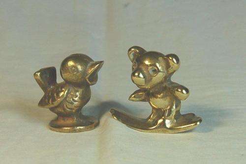 5 Solid Brass Printers Tray Ornaments - As Per Pictures -Sold as one lot