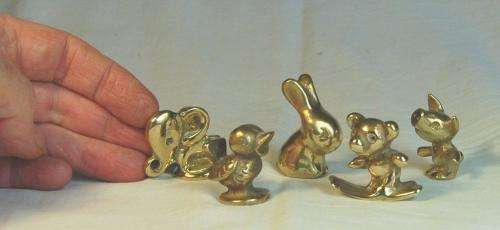 5 Solid Brass Printers Tray Ornaments - As Per Pictures -Sold as one lot