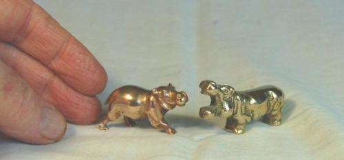 Selection of 12 Solid Brass Printers Tray Animals - See Pictures and Description - Sold as one lot.