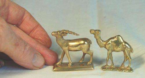 Selection of 12 Solid Brass Printers Tray Animals - See Pictures and Description - Sold as one lot.