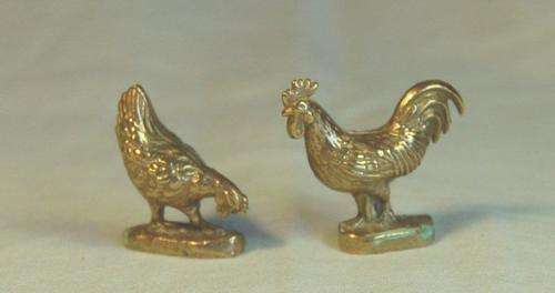Selection of 12 Solid Brass Printers Tray Animals - See Pictures and Description - Sold as one lot.