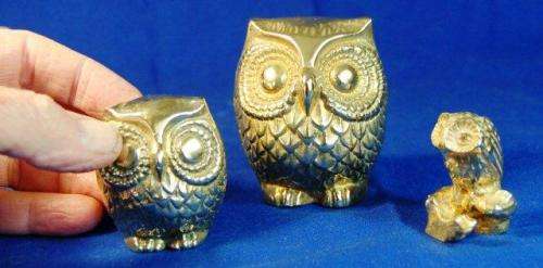 3 Quality Brass Owls - As Per Pictures - Tallest 75mm