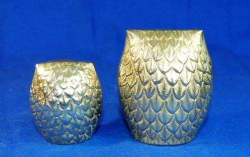 3 Quality Brass Owls - As Per Pictures - Tallest 75mm
