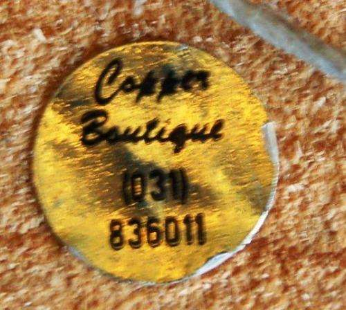 Copper Ox Wagon On Wood - Signed by John Louw in 1976 - Length 360mm Height 170mm