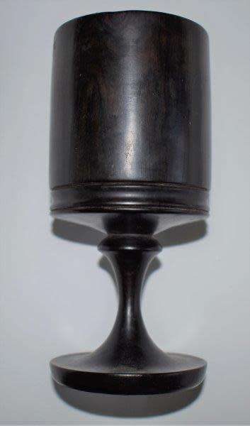 Small Wooden Pestle and Mortar plus a Wooden Goblet - Pestle is 85mm in height