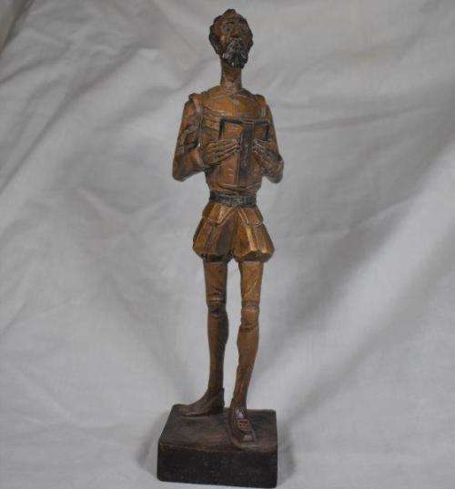 Don Quixote - Hand carved wooden figurine OURO Spain - Height 250mm