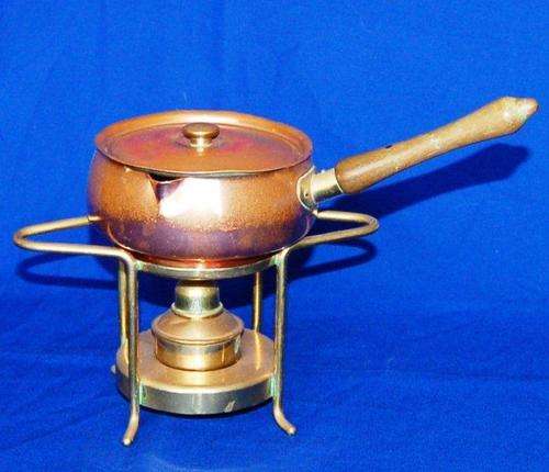 Brass and Copper Mini Fondue