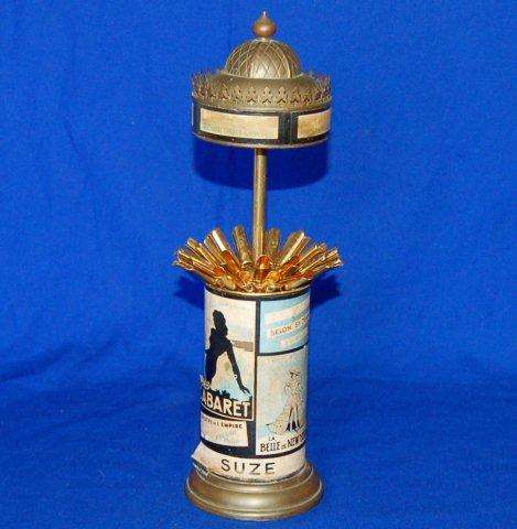 Vintage  " French "  Brass Cigarette Dispenser - Read all details below