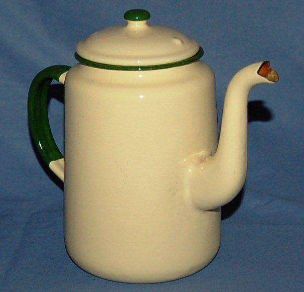 Enamel Tea Pot - Height 185mm