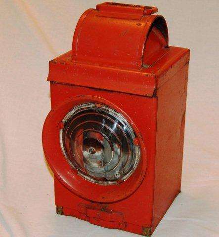 SAR / SAS Red Railway Lantern - Complete with burner - See all pictures below