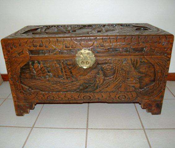 Lovely Genuine Camphor Kist - 880mm X 430mm and 480mm High -Please read all details and see pictures