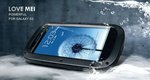 Samsung Galaxy S3 LOVE MEI Extreme Case - With Corning Gorilla Glass 3 Screen Protection