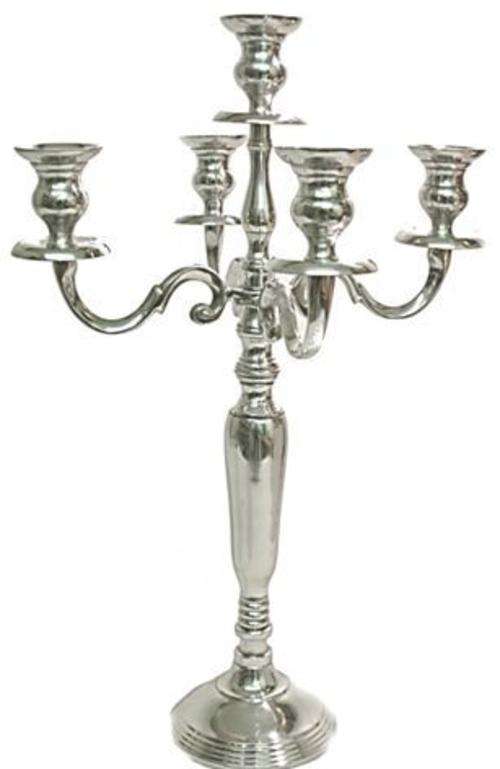 Bello Progetti - 5 Light Silver Candelabra