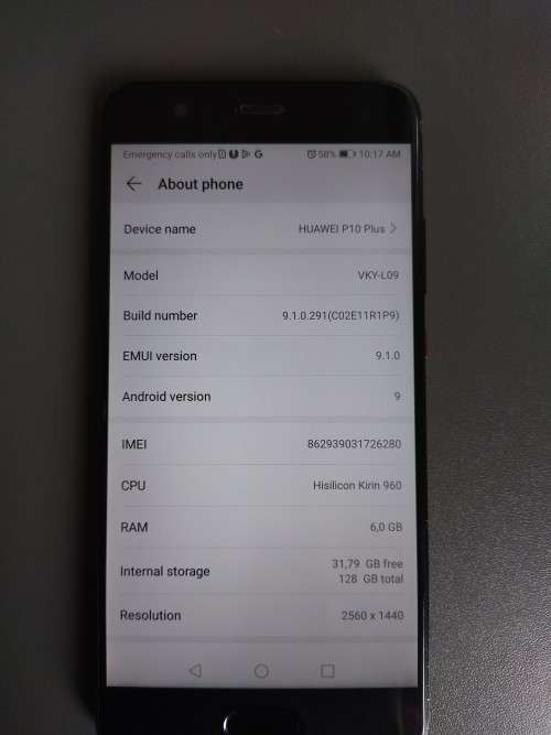 Huawei P10 Plus 128GB / 6GB RAM (FAULTY / FOR REPAIRS)