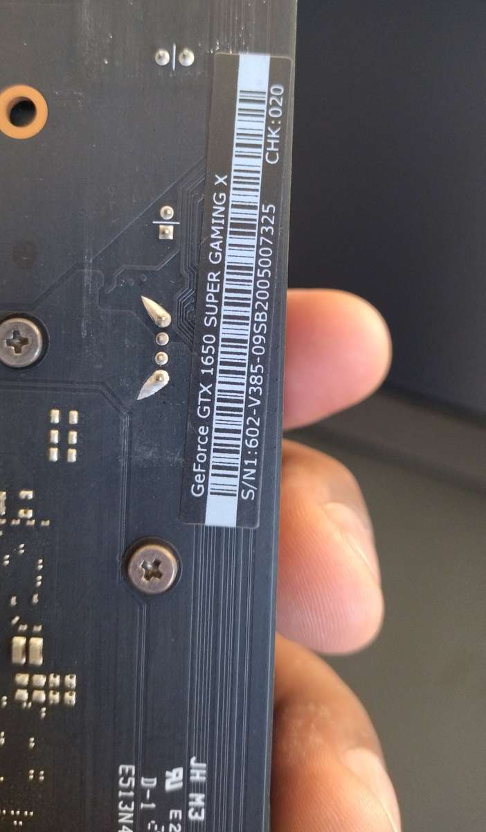 MSI Geforce GTX 1650 SUPER GAMING X