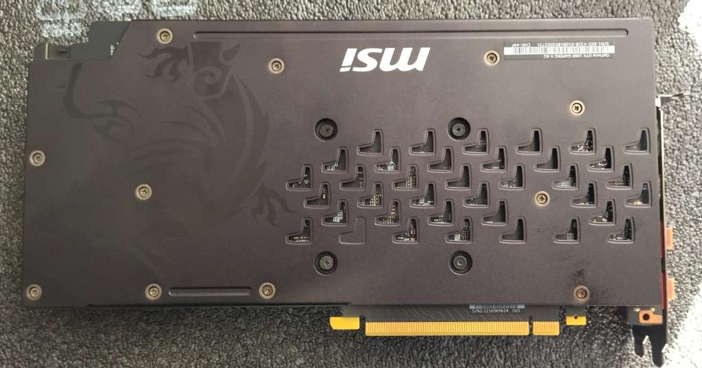 MSI Geforce GTX 1060 6GB GAMING X