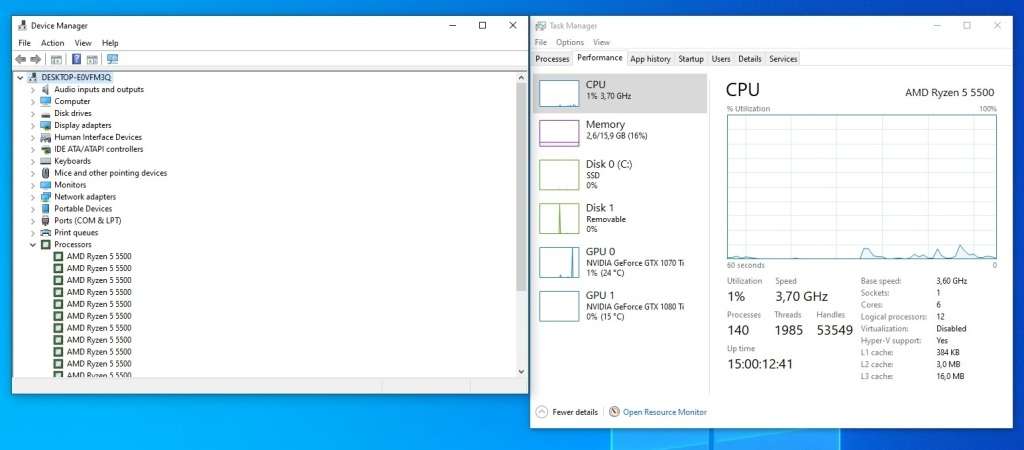 AMD Ryzen 5 5500 6-Core AM4 CPU Processor
