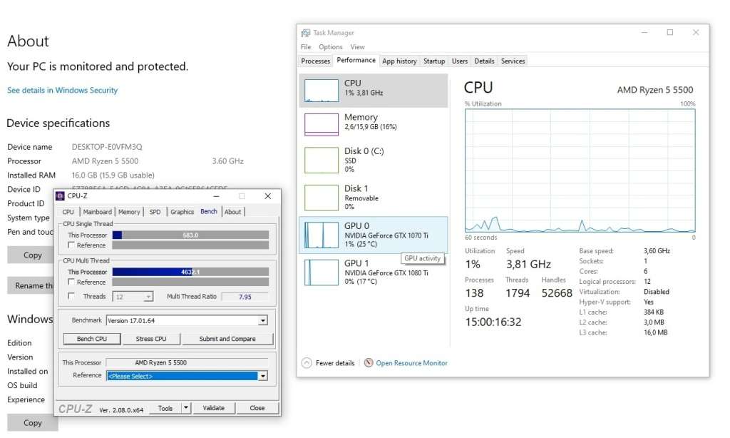 AMD Ryzen 5 5500 6-Core AM4 CPU Processor