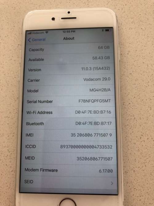 Iphone 6  64GB, Silver