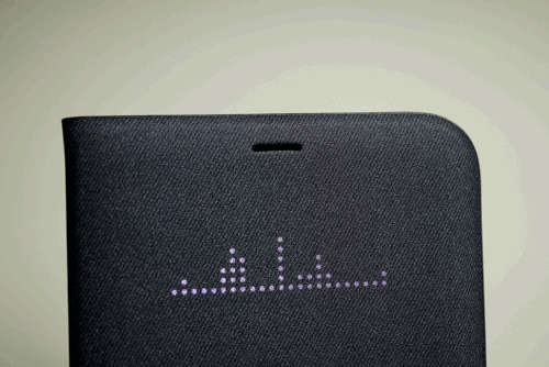 Samsung Galaxy S8+ (Plus) Flip LED Cover (Grey-Black Colour)