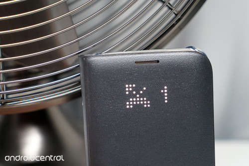 Samsung Galaxy S8+ (Plus) Flip LED Cover (Grey-Black Colour)