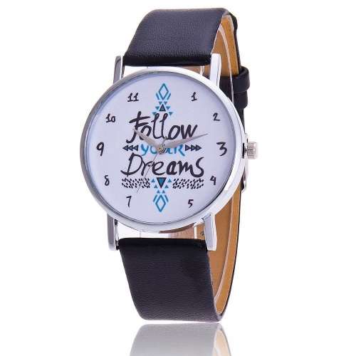 Follow your dreams Watch (White strap)