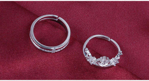 Silver Couple rings